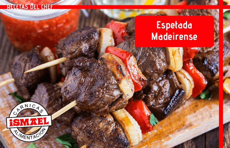 receta espetada Madeirense brocheta solomillo ternera